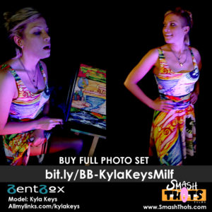 Kyla Keys Art Dress Model