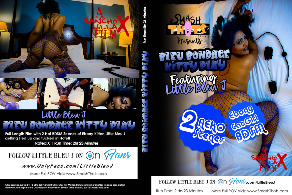 Ebony Bondage Porn Film - Bleu Bondage Kitty Play starring Little Bleu J